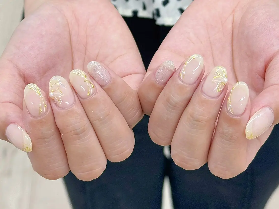 ネイル 長さ出し フットネイル ジェルネイル マグネットネイル 持ち込み ハンドネイル ハンドケア Ocean Nailのネイルデザイン