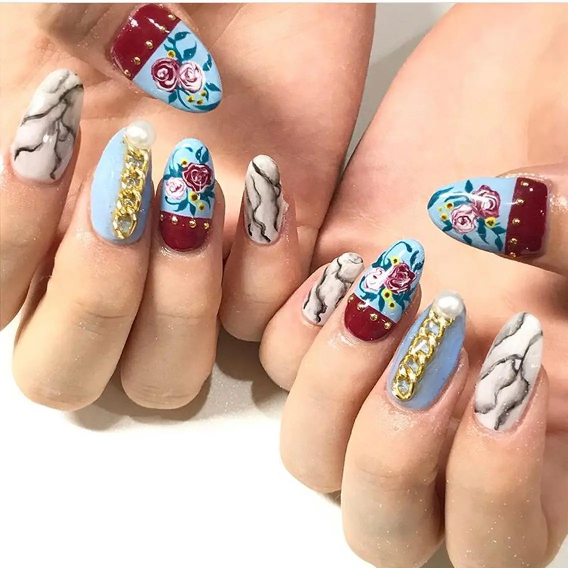 ネイル 渋谷/チップ長さ出し 👑アプレgel-xのネイルデザイン