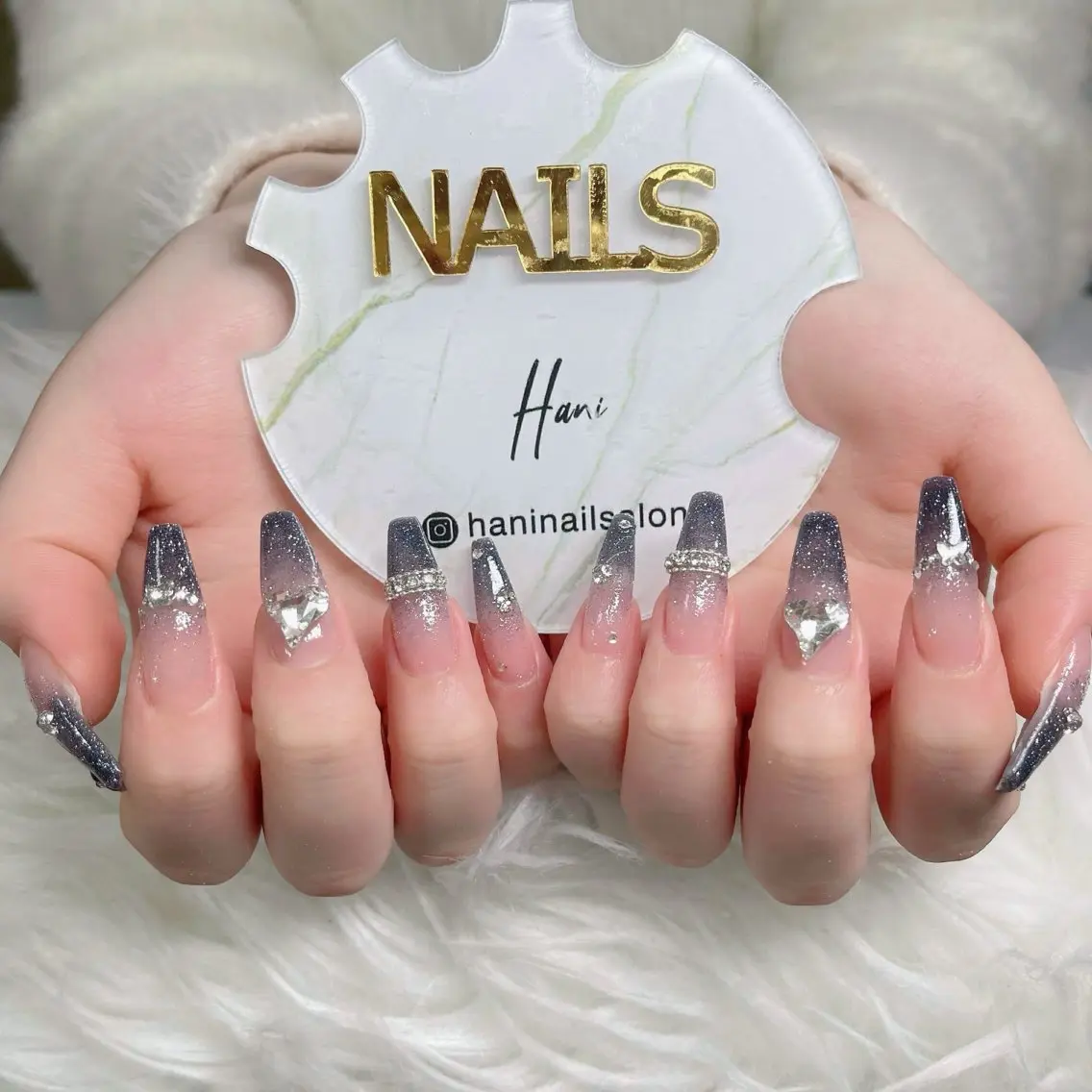 ネイル フットネイル フレンチネイル グラデーション 韓国ネイル ロングネイル ハンドネイル Hani Nail Salonのネイルデザイン