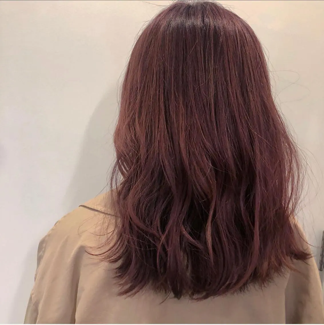 セミロング カラー ラベンダーカラー ラベンダーピンク ピンクカラー 🌼 アユカのヘアスタイル