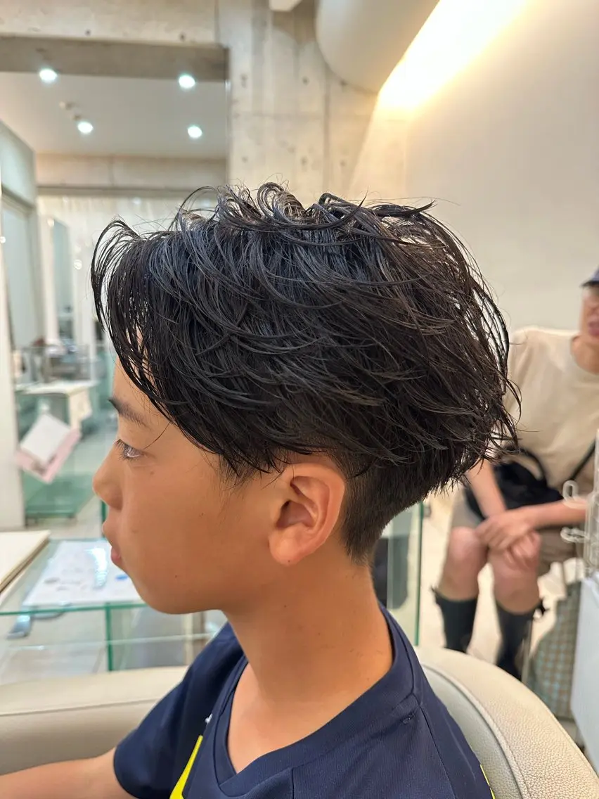 メンズ カット ヘアカラー パーマ メンズ特化/メンズ パーマ/ハイトーンのヘアスタイル