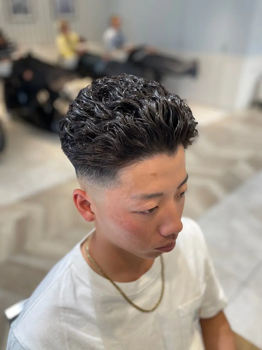 ショート パーマ メンズ カット パーマ メンズパーマ/カット / 古川 諒のヘアスタイル