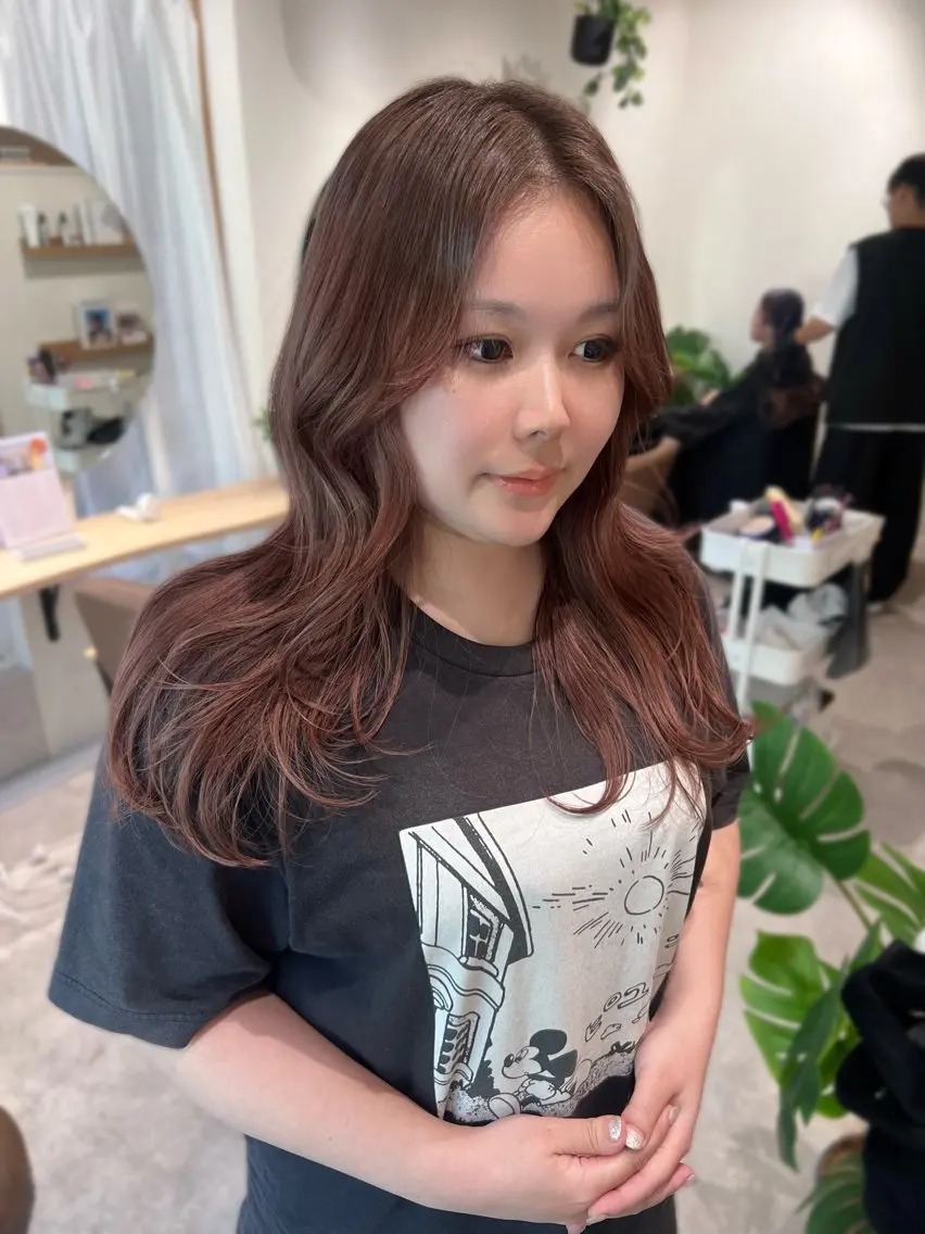 セミロング レイヤーカット Day .1のヘアスタイル