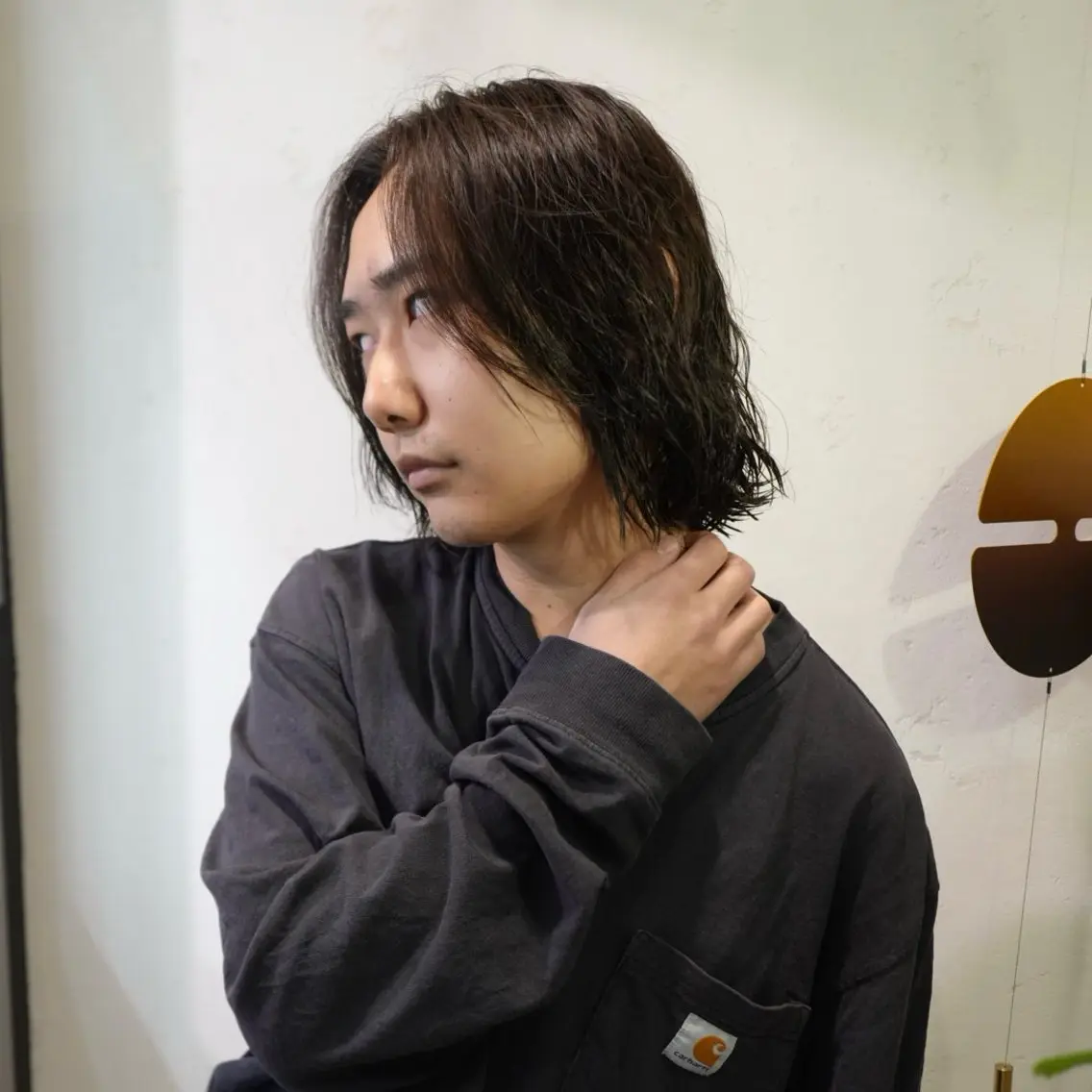 パーマ メンズ カット パーマ カネガエ ユウヤのヘアスタイル