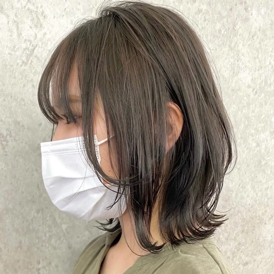 ミディアム カラー ヘアアレンジ fifth 石川 凪のヘアスタイル