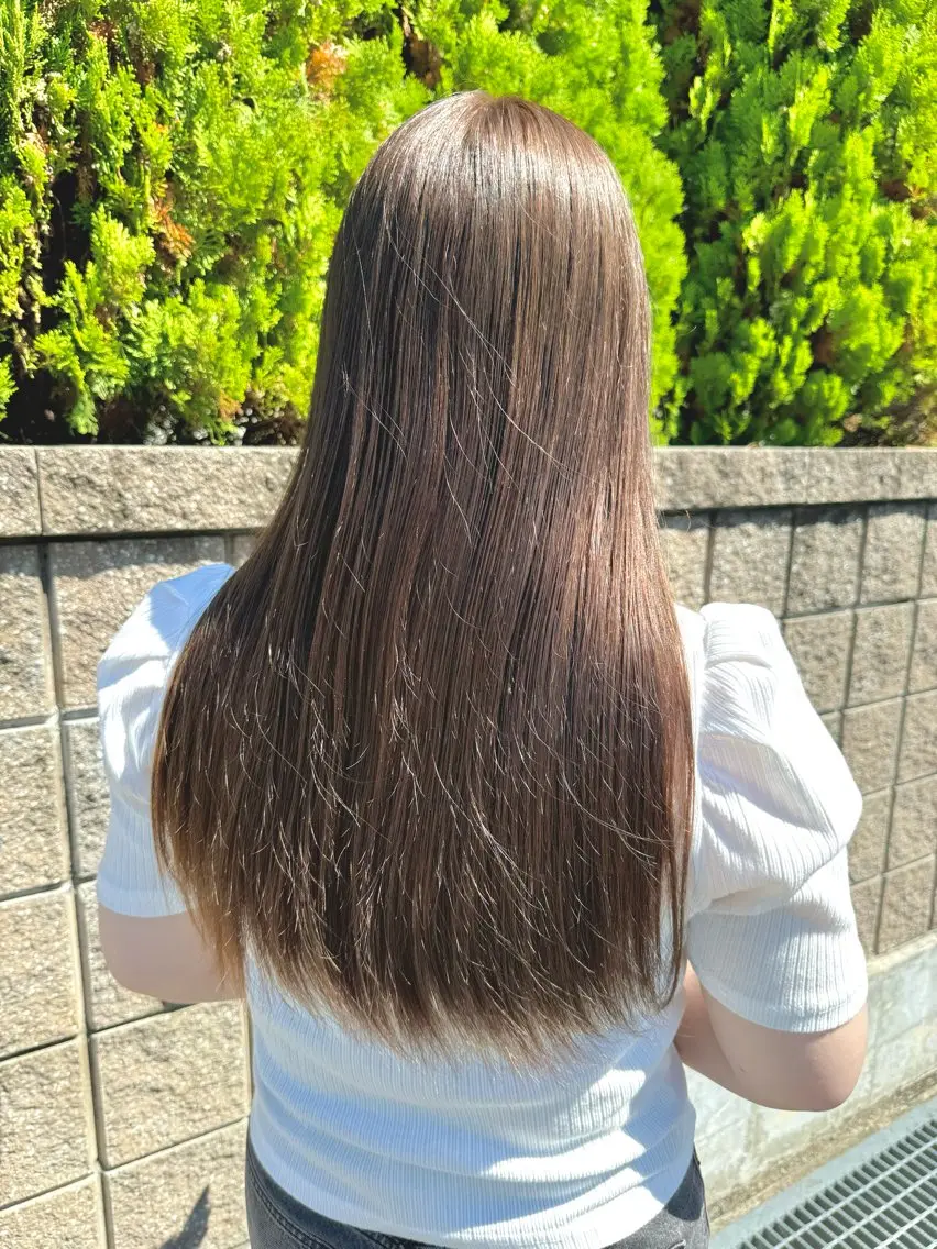 ロング カラー ヘアカラー ひかり/ベージュ /透明感ベージュのヘアスタイル