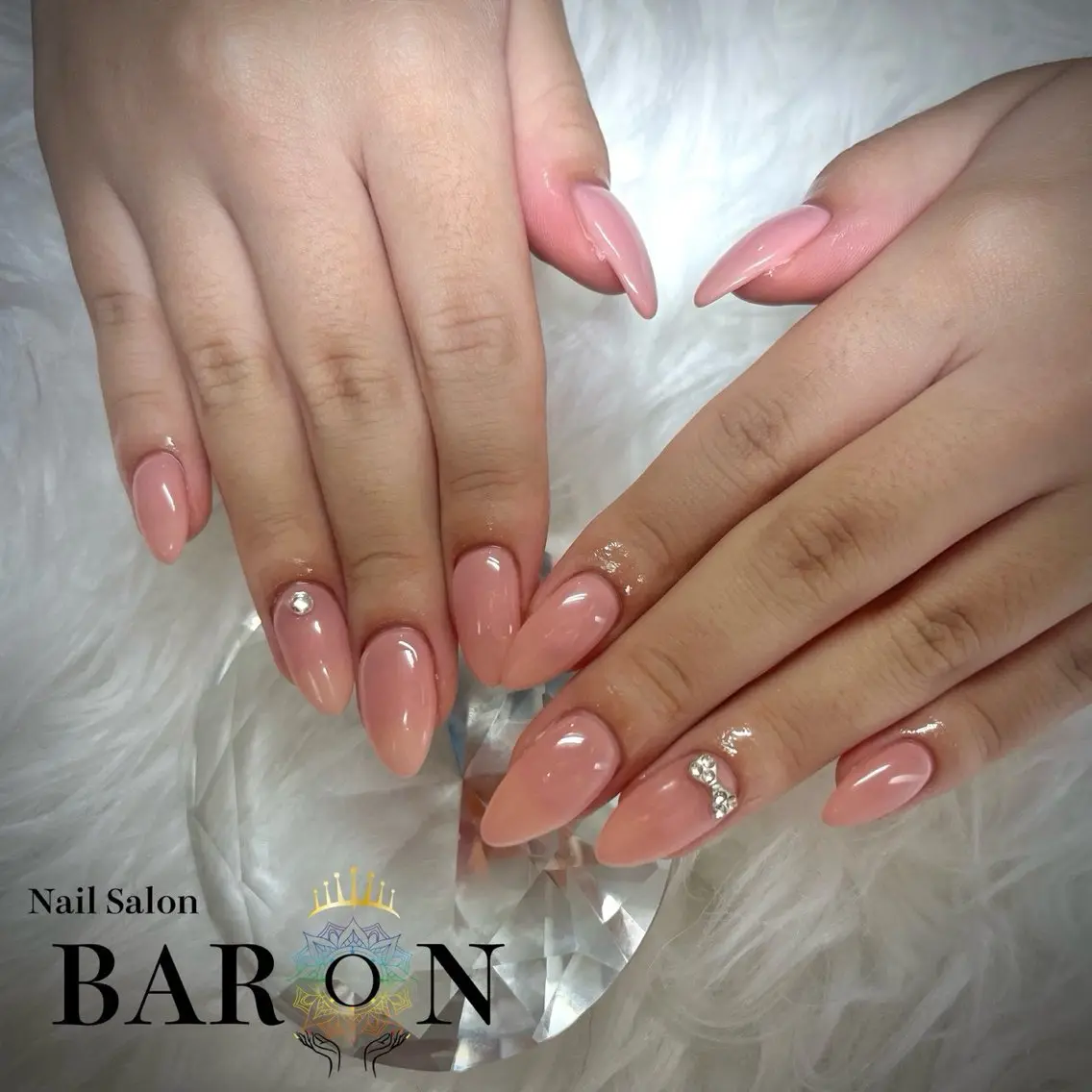 ネイル ワンカラーネイル ピンク ハンドネイル ♛︎BARON♛︎ SUMIRE.のネイルデザイン