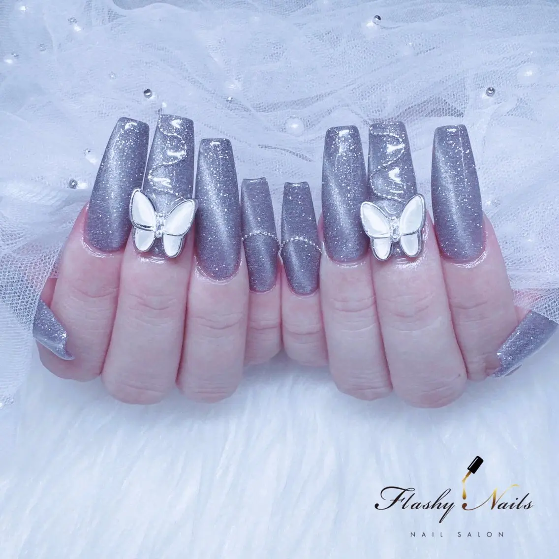 ネイル 長さ出し フラッシュネイル フラッシュマグ Flashy Nailsのマツエク・マツパデザイン