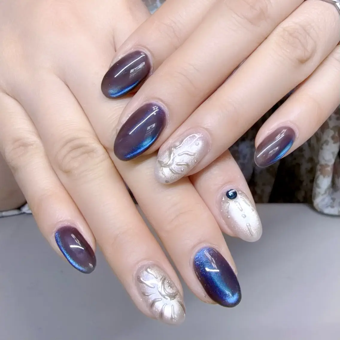 ネイル チークネイル フットネイル フレンチネイル ガーリー キラキラネイル Rika Nail salon 1のネイルデザイン