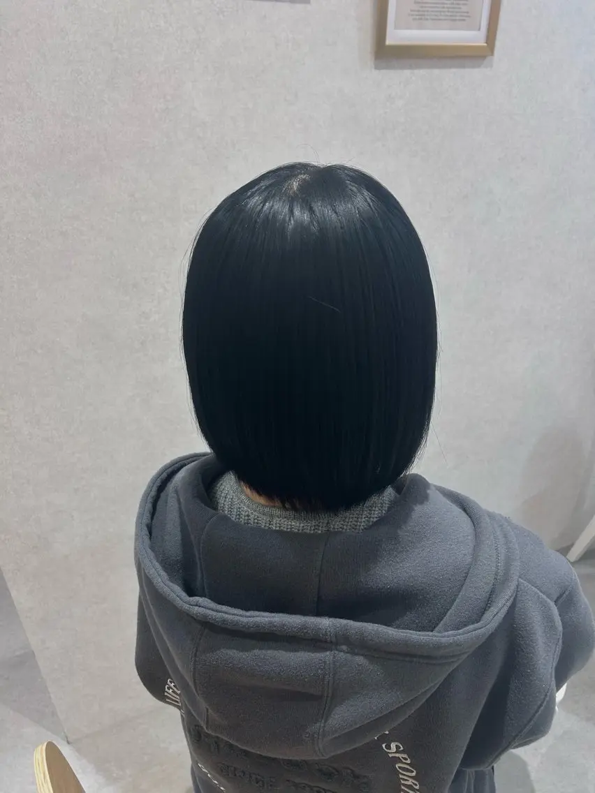 ミディアム 髪質改善 トリートメント Mao 🎀bob Oliveカラー🌿のヘアスタイル
