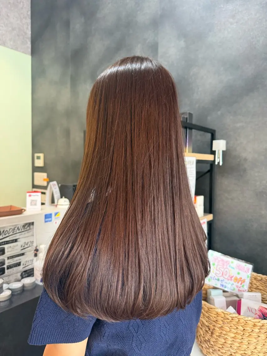 カラー ブラウンカラー モカブラウン カット ヘアカラー トリートメント 似合わせ/ナチュラル ヘア/ゆづきのヘアスタイル