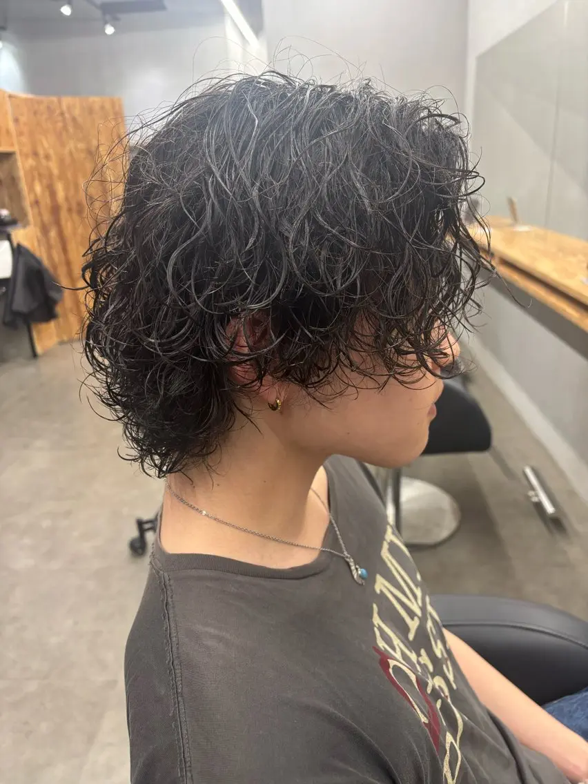 セミロング パーマ メンズ カット パーマ トリートメント メンズ支持率NO.1 マサキのヘアスタイル