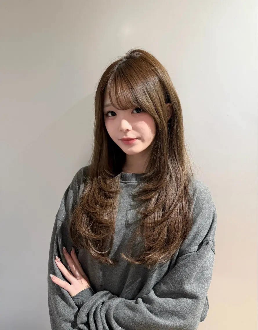 💎最高級人毛100%💎プレミアムシールエクステ80本➕カット【エクステ/新宿/地毛風エクステ/レイヤーカット】の写真