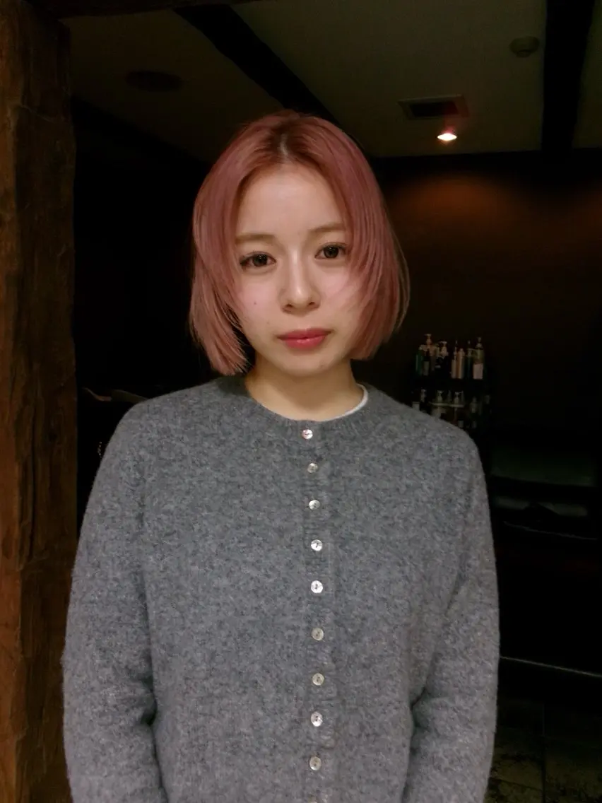ショート カラー ブリーチ トリートメント kyoka/レイヤー /ハッシュカットのヘアスタイル