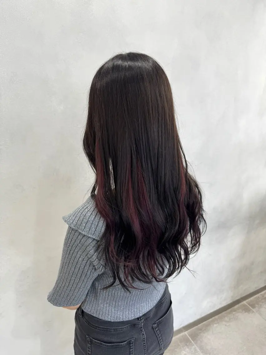 ロング カラー カット ヘアカラー 【ダブルカラー推し】 伊桜莉のヘアスタイル