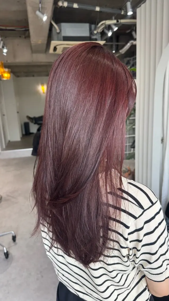 ロング ヘアカラー トリートメント TOIRO ARISAのヘアスタイル