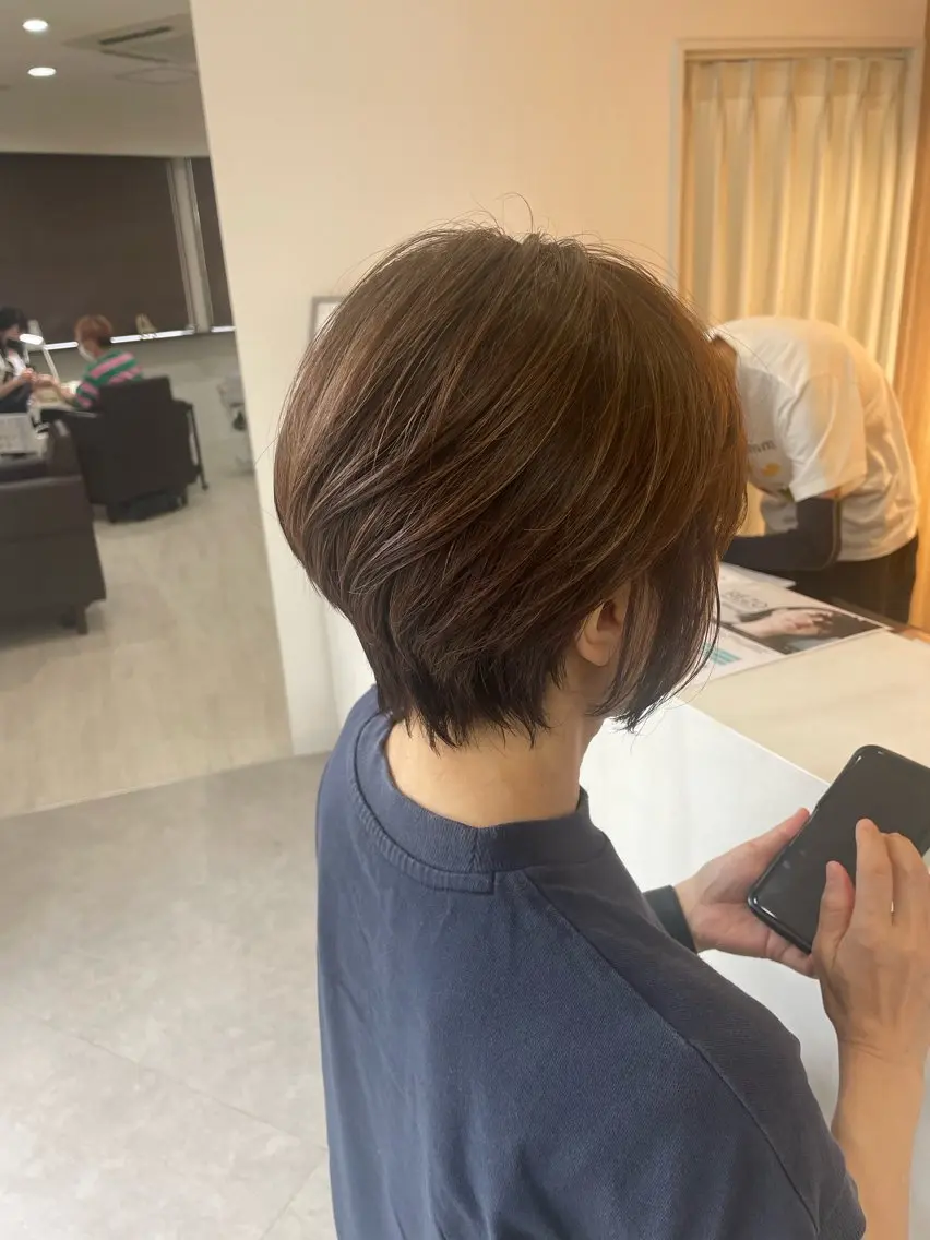 ショート カラー ショートボブ ボブ ショートヘア 葭葉 久美子のヘアスタイル