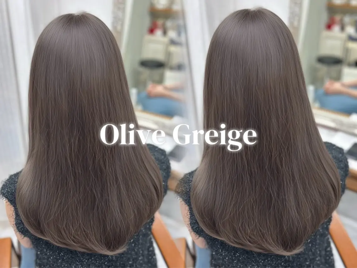 ロング ☘️中明度カラー/ 縮毛矯正ナミ☘️のヘアスタイル