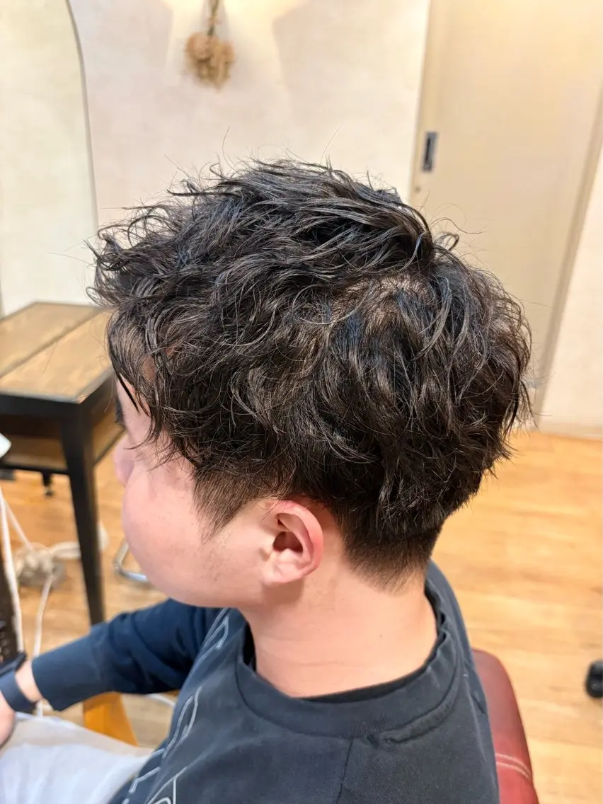 ショート パーマ メンズ メンズ特化美容師/ Lumi上大岡JUNのヘアスタイル