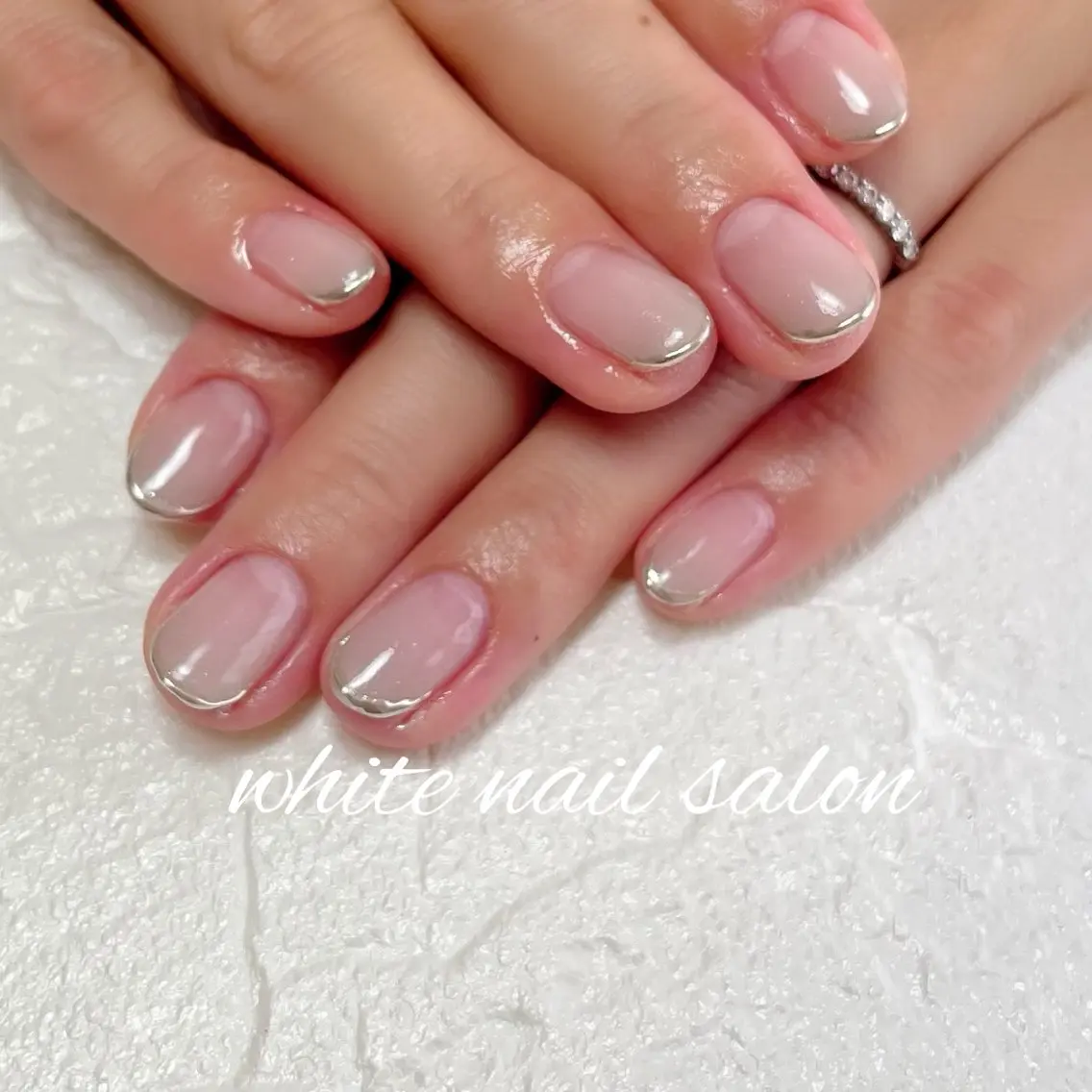 ネイル ラメ(グリッター) 持ち込み ハンドネイル white nail salonのネイルデザイン