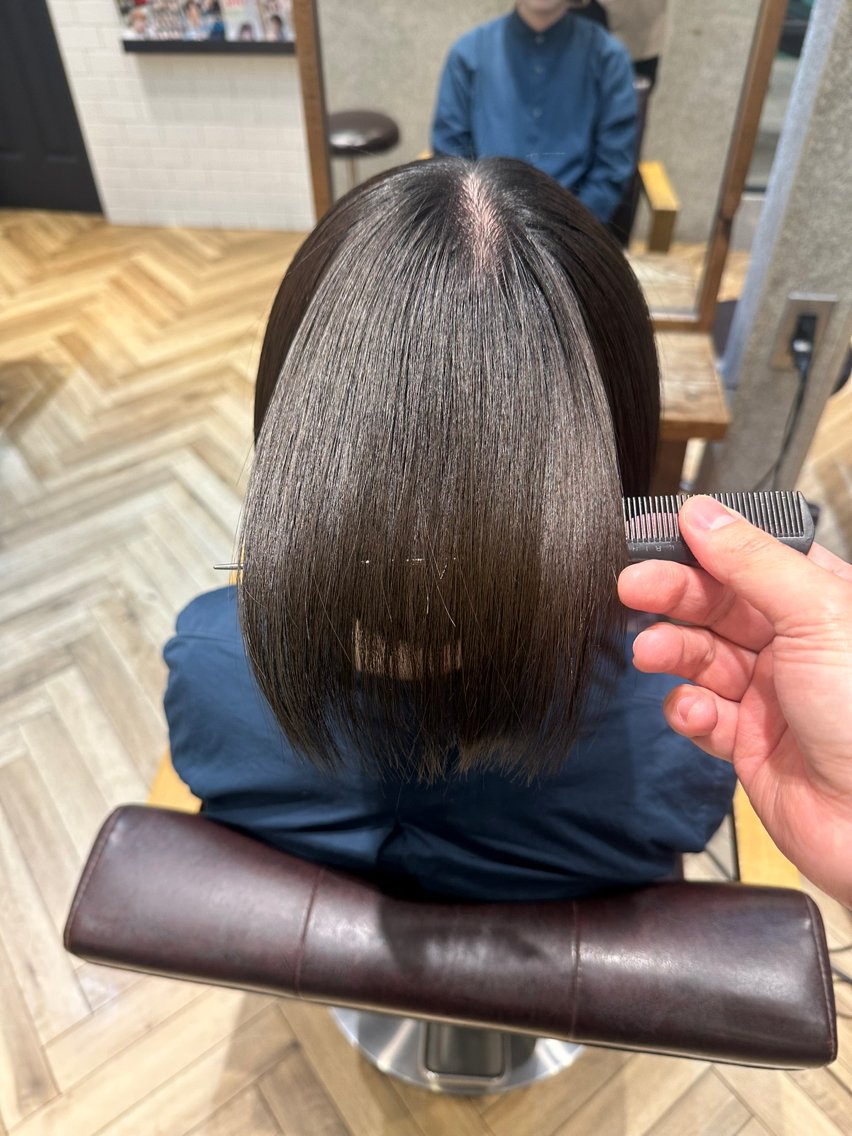 ショート カット 縮毛矯正 トリートメント 🌈髪質改善🌈 過去の1艶サラ体験✨のヘアスタイル