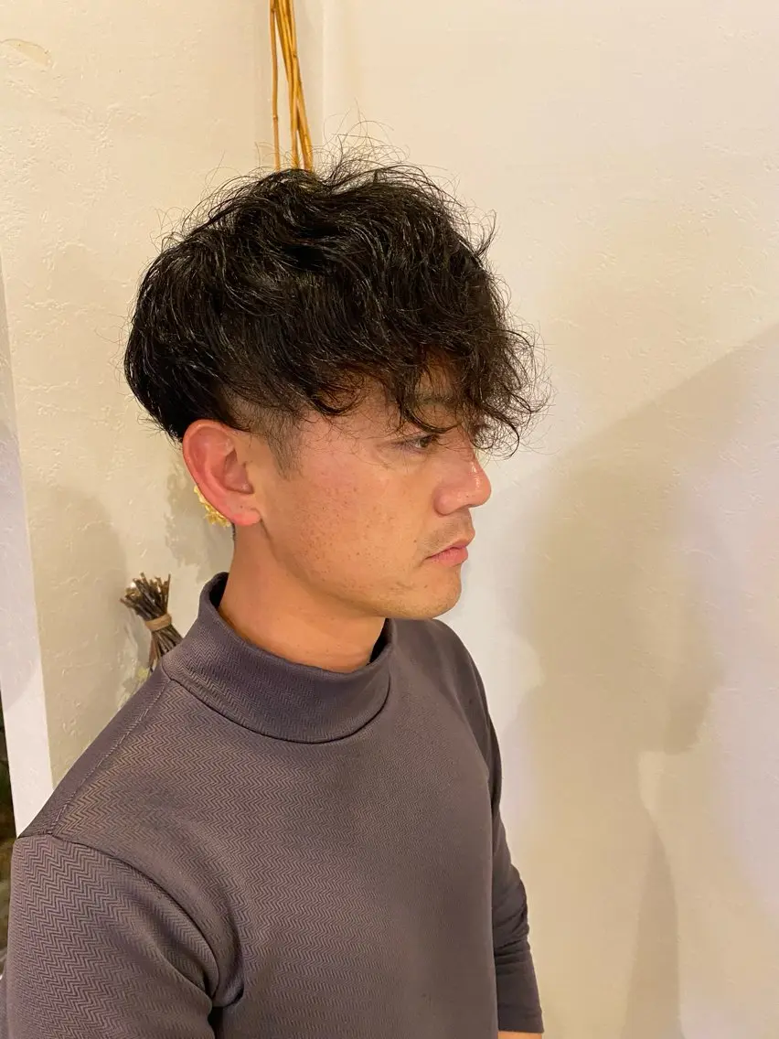 メンズカット+乾かすだけで色気が出るスペイカールorサーフカールの写真