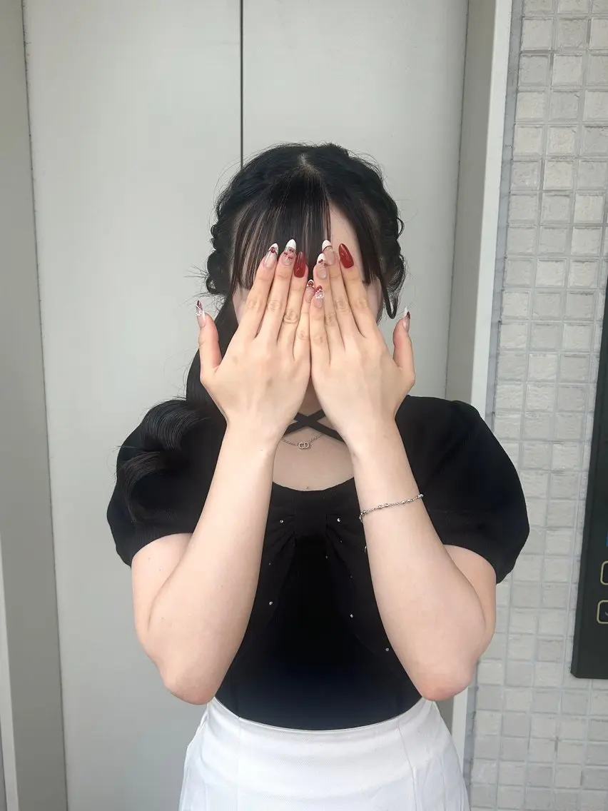 ヘアセット 💖シールエクステ 韓国ヘアmikotoのヘアスタイル