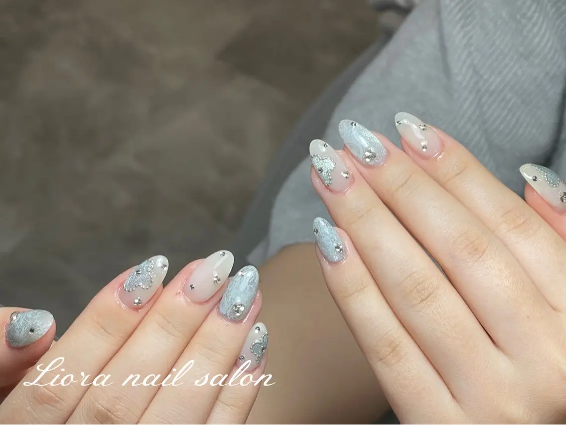 ネイル チークネイル フットネイル フレンチネイル ジェルネイル ガーリー ハンドネイル Liora nailのネイルデザイン