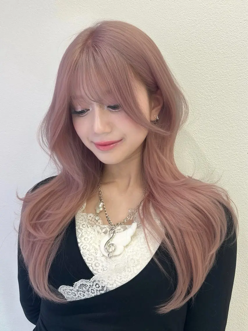 ロング カラー 🖤ハイトーンカラ ー🖤/ここなのヘアスタイル