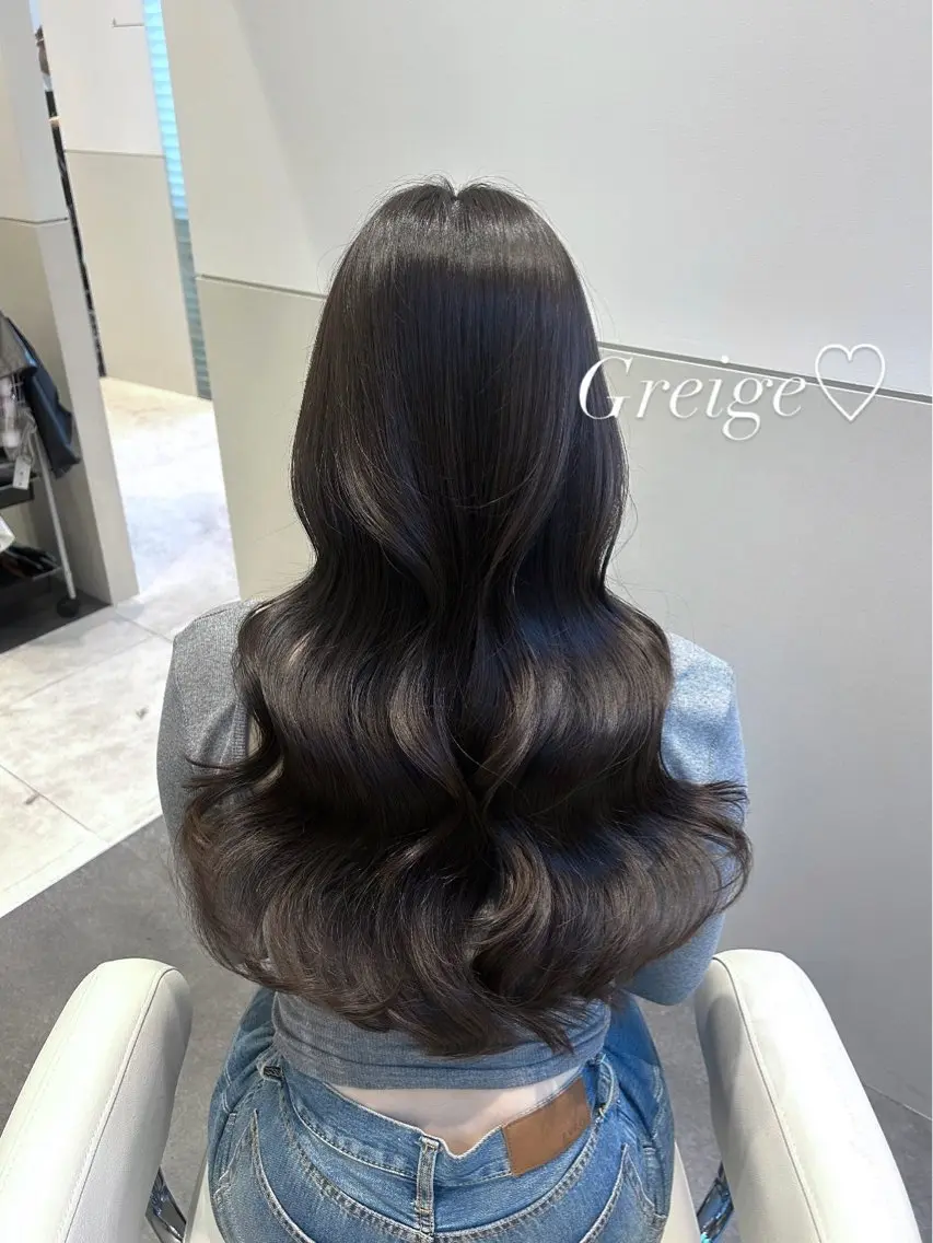 ロング カラー トリートメント カット ヘアカラー トリートメント 🩷韓国ヘア/ヨシン モリ🩷Maikaのヘアスタイル