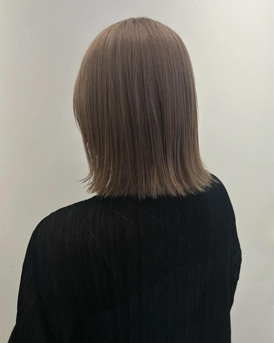 ミディアム カラー ヘアカラー 田中 遥陽のヘアスタイル