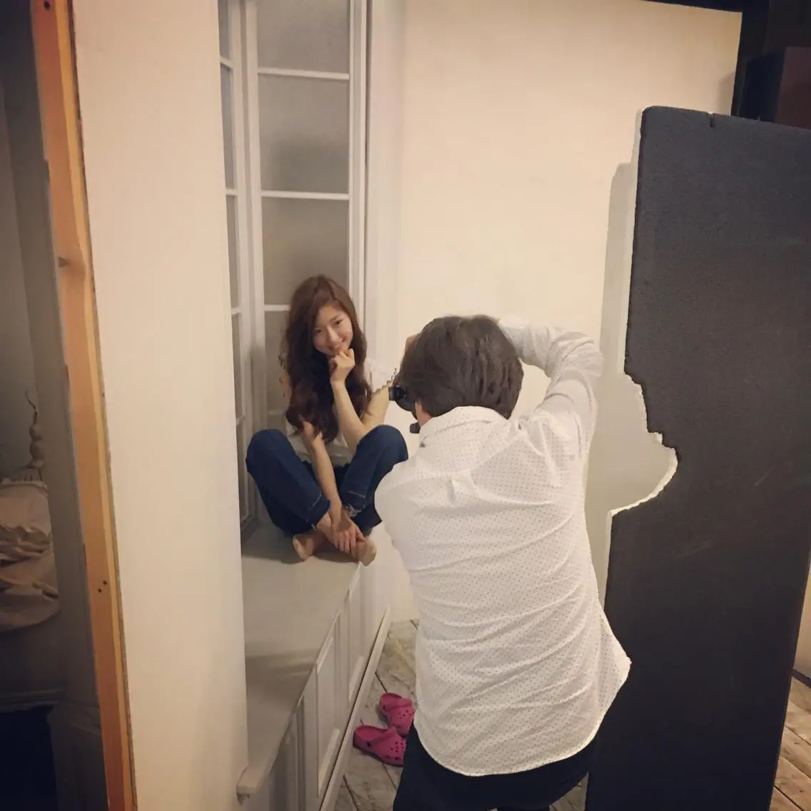 ミディアム セミロング ロング ヘアアレンジ 結婚式・ブライダル ミディアムパーマ セミロングパーマ 縮毛矯正 _WHITE高槻店 yusukeのヘアスタイル