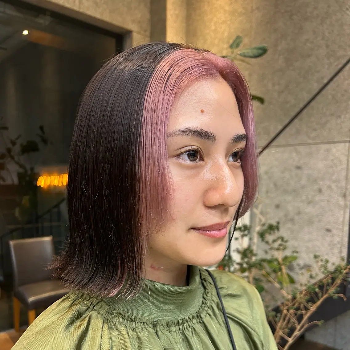 ショート カラー ヘアカラー トリートメント 🤡暖色レイヤー 🤡みさきのヘアスタイル