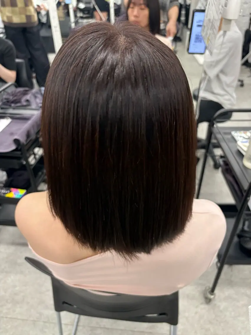 ミディアム カラー ヘアカラー 野口 楓華のヘアスタイル