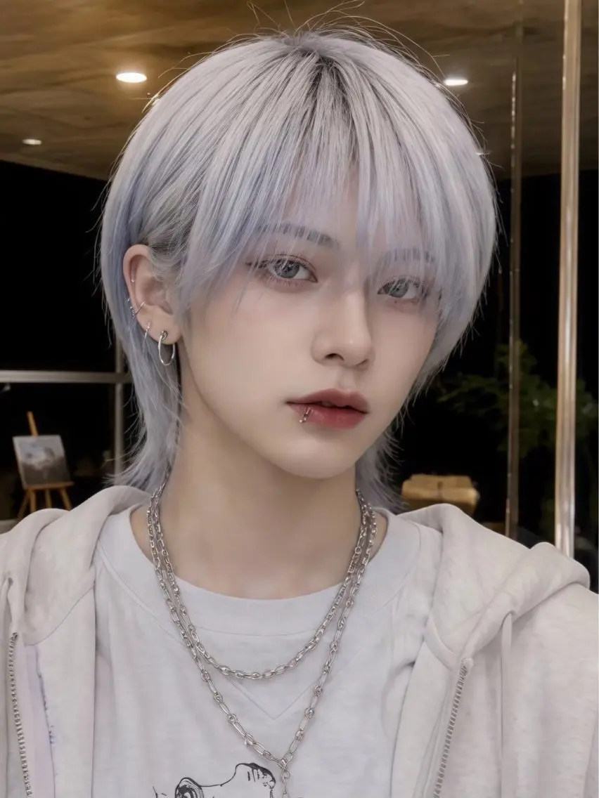 ショート カラー メンズ メンズブリーチ メンズハイトーン ブリーチ ケアブリーチ ハイトーンカラー ヘアカラー ヤリタ カケルのヘアスタイル