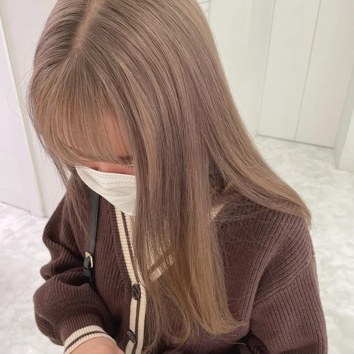 ミディアム カラー カット ヘアカラー 💗🤍透明感カラー 🤍💗kanonのヘアスタイル