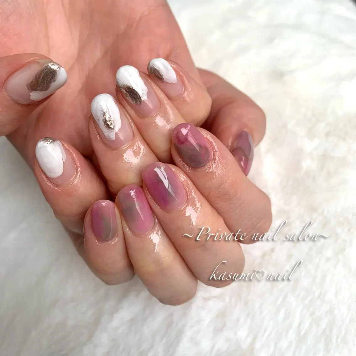 ネイル ニュアンスネイル 春ネイル KASUMI♡ Nailのネイルデザイン