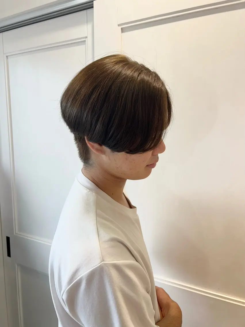 カラー メンズ ブラウンカラー 弓矢 叶のヘアスタイル