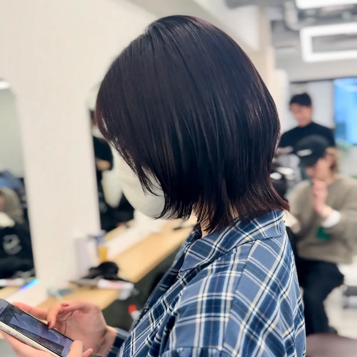 ミディアム カラー カット ヘアカラー トリートメント ブリーチなし/レイヤ ー特化🌈Tommyのヘアスタイル