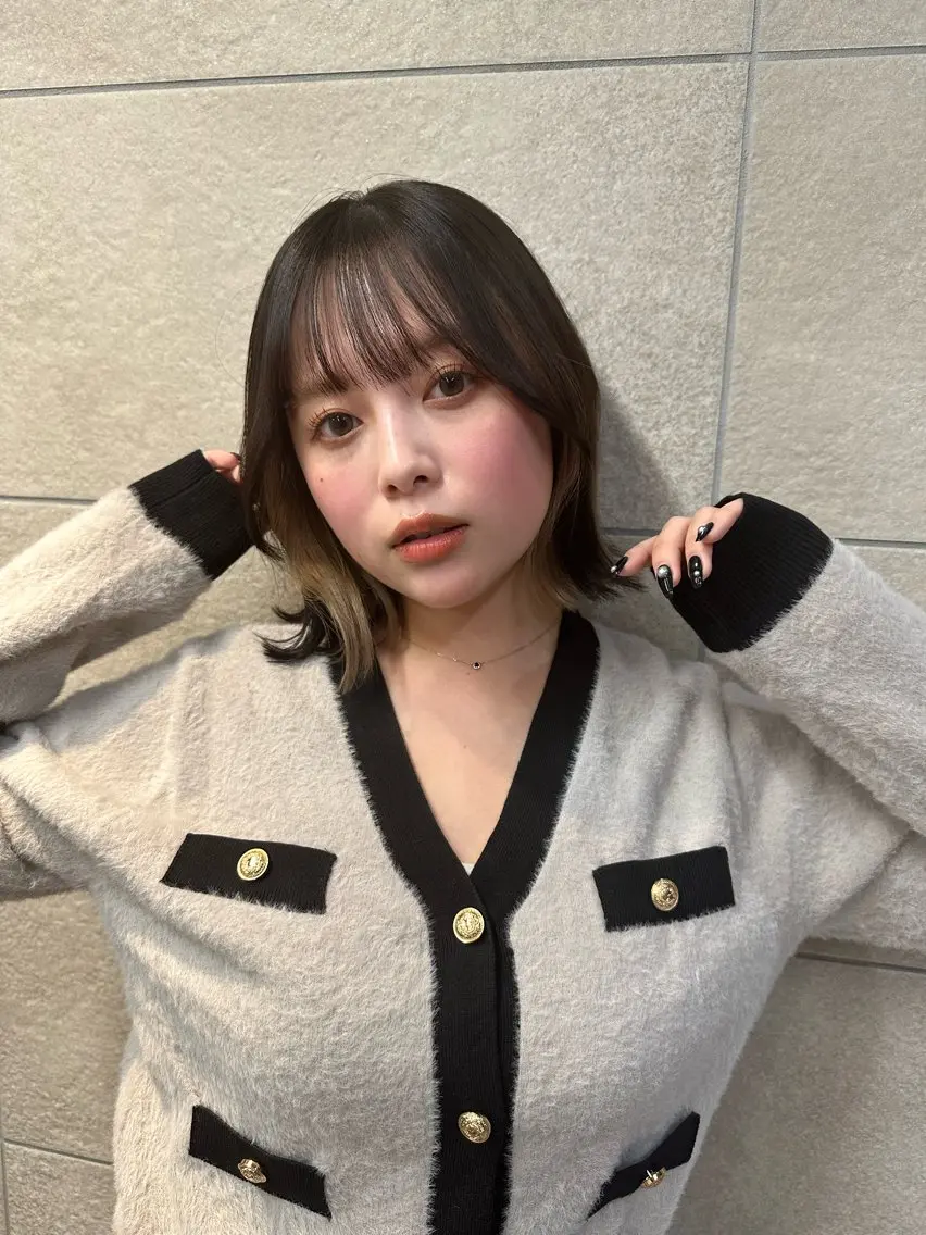 ミディアム カラー カット ヘアカラー トリートメント 縮毛/髪質改善🌈 川井雄太のヘアスタイル