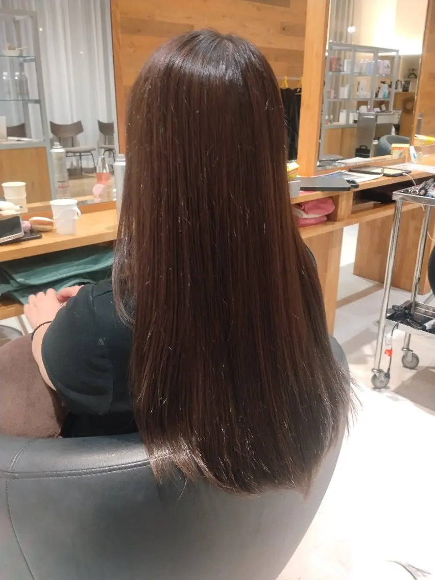 ロング カット ヘアカラー 合田 美空のヘアスタイル