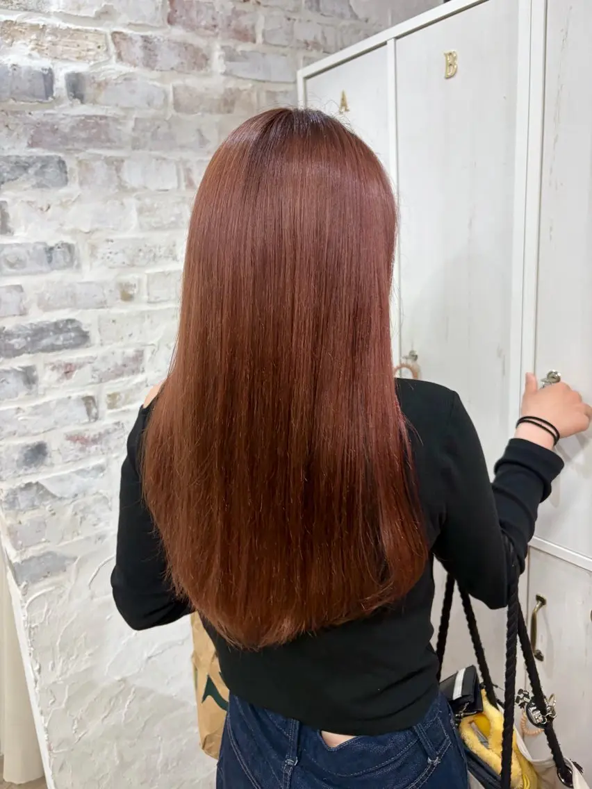 カラー ヘアカラー カットモデル unaのヘアスタイル