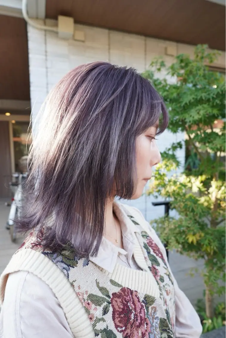 ミディアム カラー パーマ ⭐️ボブ/ショート りゅうしんのヘアスタイル