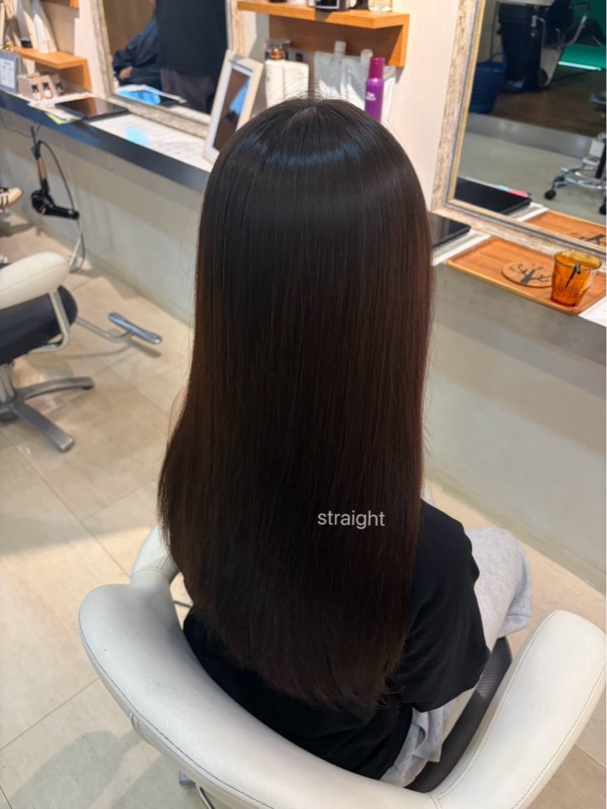 ロング 縮毛矯正 hair bonitaのヘアスタイル