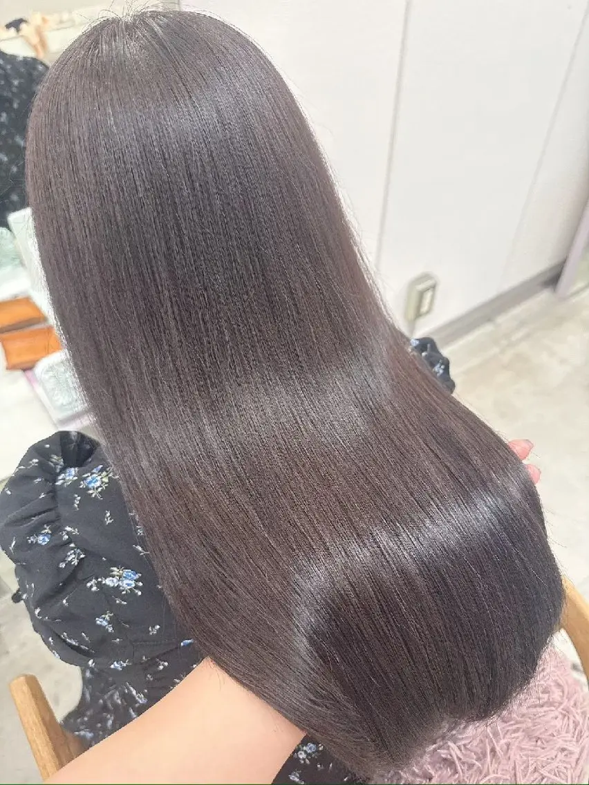 ロング ヘアカラー トリートメント 🌸花屋併設🌸石垣 友基のヘアスタイル