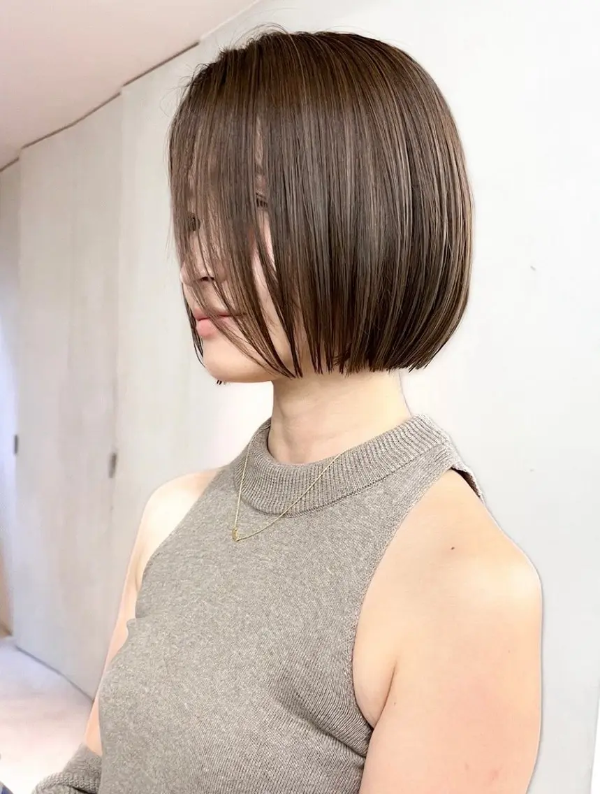 ミディアム カラー カット ヘアカラー ハイライトNo.1☆ ゆうのヘアスタイル
