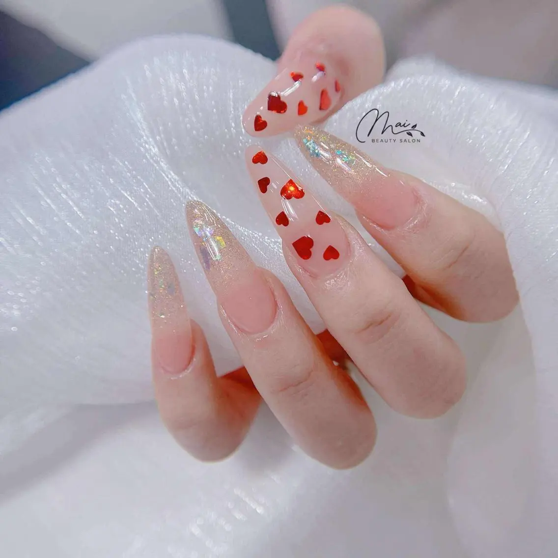 ネイル ジェルネイル パラジェル ワンホンネイル MaiBeauty Niのネイルデザイン
