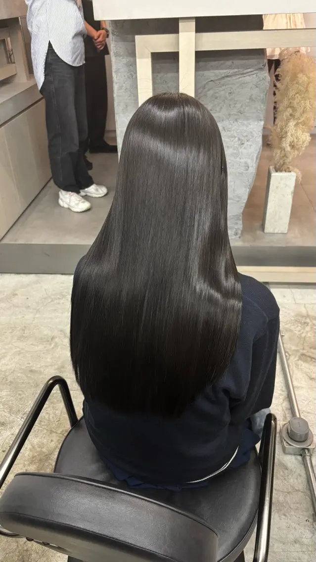 ロング 髪質改善 トリートメント ヘアカラー トリートメント Masu 美髪特化美容師のヘアスタイル