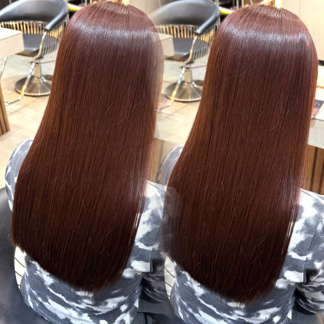 カラー 田中 柚莉愛のヘアスタイル