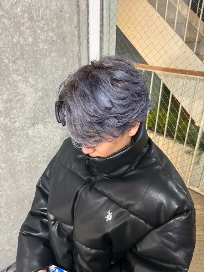カラー メンズ カット ヘアカラー 深野 ちさとのヘアスタイル